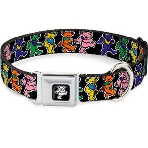 Seatbelt Buckle Dog Collar -Greatful Dead
